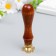 Printing figure for wax with a wooden handle "Gift" Print - 2.3x2.1 cm, handle 8.2 cm 742392