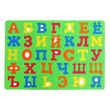 Puzzle rug "letters", color mix-6