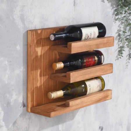 Regiment for bottles, 3 tiers, mocha 31x38x12 cm