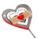 Decorative skewer "Heart" 30 cm