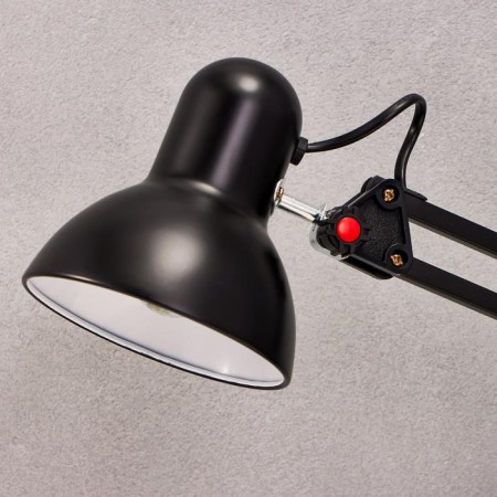 HELP lamp E27, on the clamp (220V) black, h = 55 (811) Risalux-2