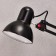 HELP lamp E27, on the clamp (220V) black, h = 55 (811) Risalux