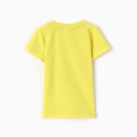 T -shirt for a boy, yellow color, height 86 cm-3