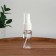 A bottle for storage, with a spray, with a division scale, 10 ml, white/transparent color