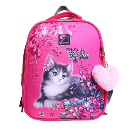 School backpack 38 x 30 x 16 cm, ergonomic back, Stavia my cat-2