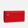Women's wallet on magnets, red color