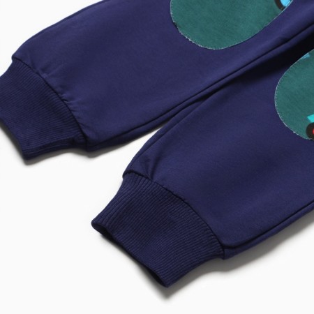 Set for a boy (sweatshirt, trousers), emerald color, height 98 cm-10