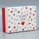 Gift folding box, packaging, “love”, 21 x 15 x 7 cm