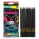 Caucal pencils 12 colors Kuromi, neon, wooden housing, round