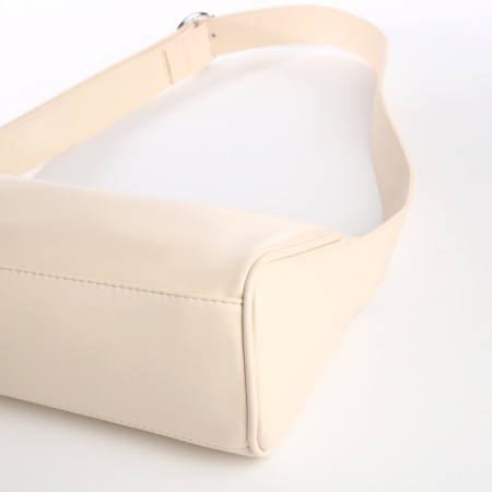 Bag Women's Cross-Bodi, on a zipper, beige color-3