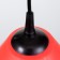 Susage "cone" 1x15W E27 Model: BR 00270 Black/Red 25x25x15cm