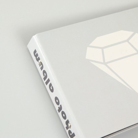 Photo album 25 sheets (corners+rings) "Diamond" embossing 19x27x3 cm-6