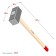 Surgice forged bison 20112-8, long wooden handle 750 mm, 8 kg