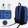 School backpack from lightning textiles, Fulldorn, 3 pockets, blue color
