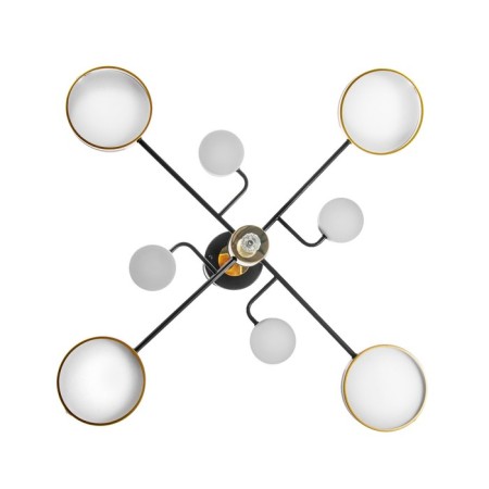 Laser Laser 8XLED 144W 3000-6000K black and gold 75x75x48 cm Bayerlux-8