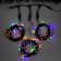 Girlyanda "Clip-Light" 3 threads of 10 m, IP44, UMS, dark thread, 198 LED, glow of multi, 8 modes, 24 V