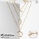 Piece "chain" frame with a ring, color gold, l = 52 cm