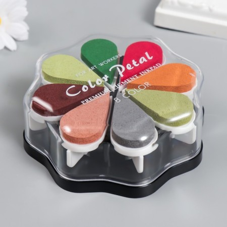 Stamping pillow "Tuscan" set of 8 colors 4.2x11x11 cm-1