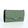 Women's wallet on magnet, green color