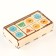 Domino wooden "figures" 28 chips 50x25 mm