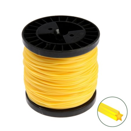 Tundra trimmer fishing line, star section, d = 2 mm, 170 m, nylon