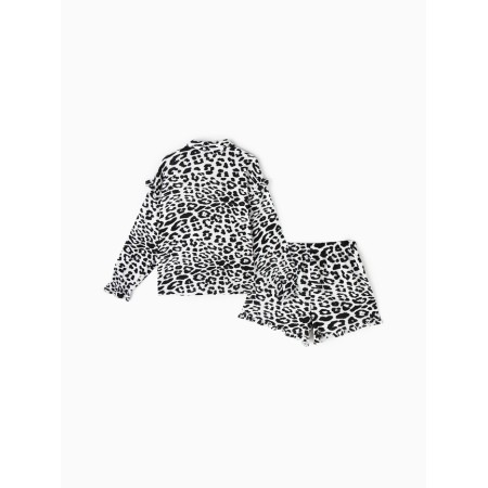 Female set (shirt, shorts) KAFTAN "Muslin: Leopard" p. 52-54-4