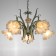 Lyana chandelier 5he27 40w green 45x45x40-90 cm