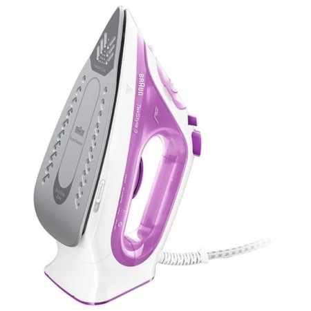 Iron Braun SI3030PU, 2300 W, ceramic sole, 45 g/min, 270 ml, white-pink-1