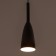 Lamp Bayerlux suspension "drop" 1x40W E27 black 10x10x28-128 cm