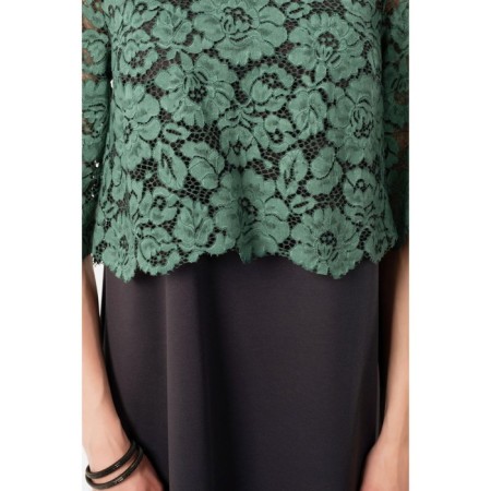 Women's dress, size 42, green color-4