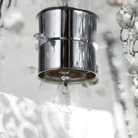Svetogor chandelier "Grodno" 4x60W E27 LED lighting chrome 40x40cm-12