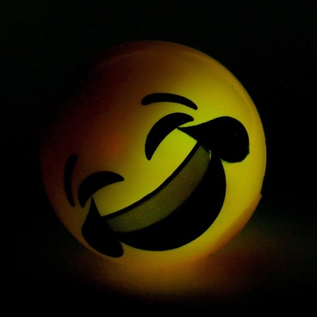The ball is children's rubber light "smiles", mix, in showbox-5
