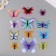 Magnet Plastic "Bright butterflies" set 12 pcs