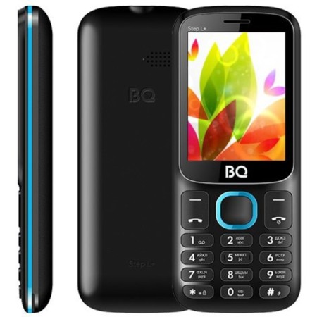Cell phone BQ M-2440 STEP L+, 2.4 ", 2 SIM, 32MB, Microsd, 800 mAh, black/blue-1