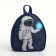 Children's backpack 21*9*23, lightning department, astronaut with a star in his hand, blue