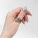 Ring "Japan" rounded katana, black silver + black gold, 22 size