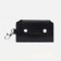 Key on the buttons, length 11 cm, 7 carabiners, black color