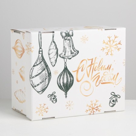 Folding box "New Year", 31.2 x 25.6 x 16.1 cm, New Year-2
