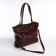 Zipper bag with zipper, brown color