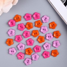 A set of buttons of decorative plastic 