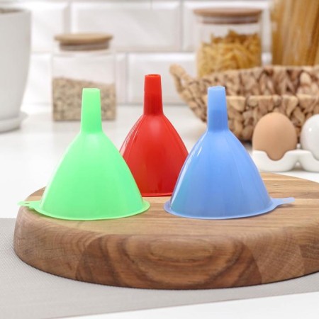 Test of funnels, 3 pcs, 9 × 8 cm, 8 × 7 cm, 6.5 × 6.5 cm, color mix-4