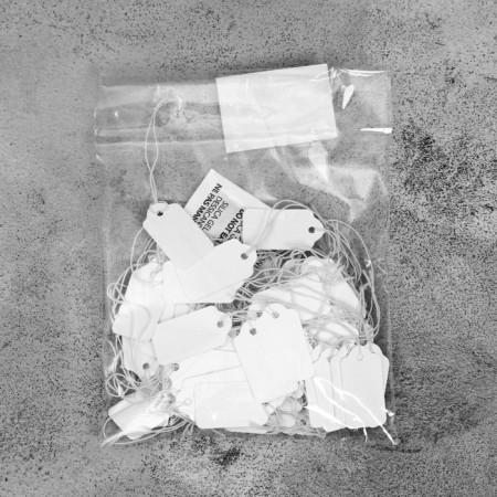 Price tag set 100 pcs., 3.3 × 1.8 cm white color-2