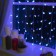 Garland "Curtain" 2 × 1.5 m with nozzles "Balls", IP20, transparent thread, 360 LED, glow blue, 8 modes, 220 V