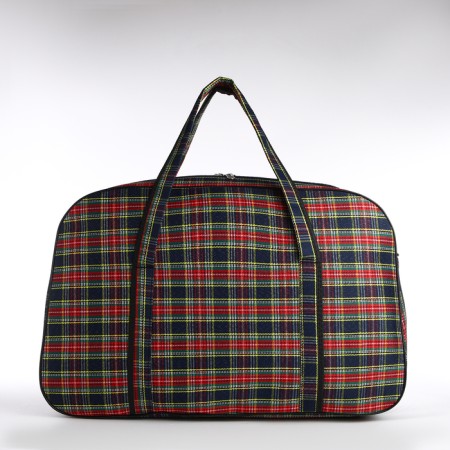 Road bag with lightning, outer pocket, long belt, red/green color-1