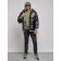 Eco -leather jacket men, size 54, black color