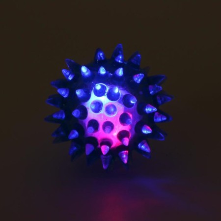 The ball glowing for animals is small, tpr, 4.5 cm, blue-4