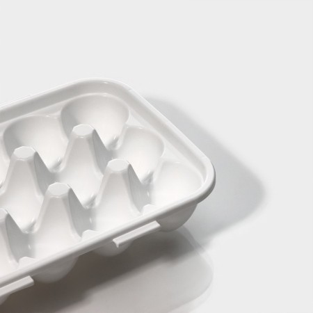 Egg storage container, 15 cells, 27 × 18.5 × 7.5 cm, white color-3