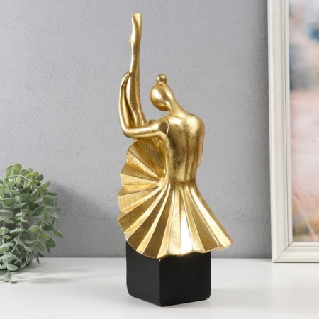 Polystone souvenir "Ballerina with a leg extended upward" 19x13x38 cm-2