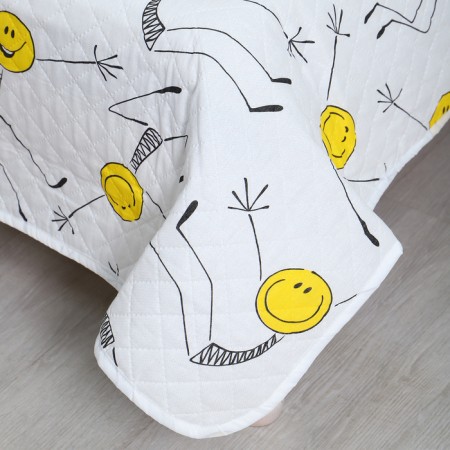 Smiley bedspread 150x210cm, b/s, calico 120g/m, HL 100%-2