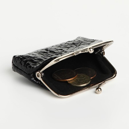 Women's wallet on the farmar, black color-3
